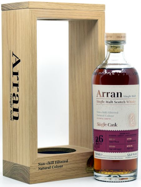 Arran 26 Jahre 1997/2023 Sherry Exclusive Cask for Kammer Kirsch #1997/844 53,2% vol.