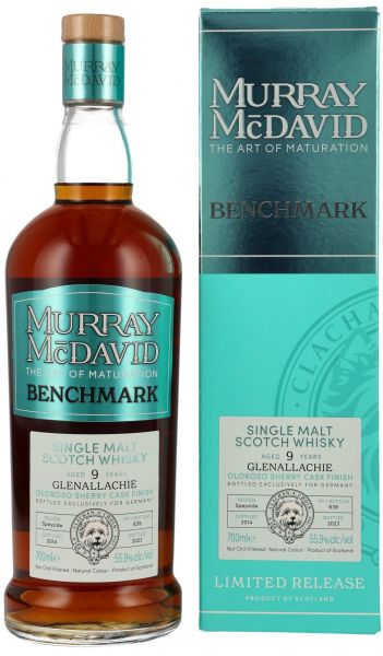 GlenAllachie 2014/2023 Oloroso Sherry Cask Murray McDavid Benchmark 55,9% vol