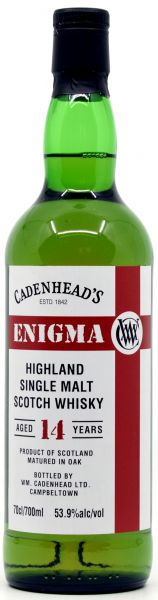 Enigma 14 Jahre 2009/2024 Cadenhead&#039;s 53,9% vol.