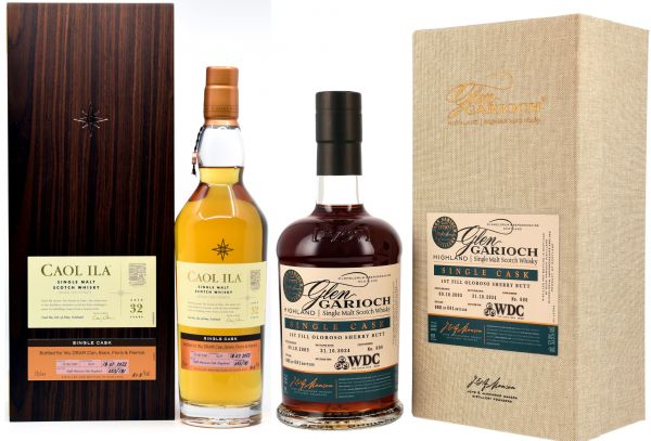 Wu Dram Set - Caol Ila 1990/2022 Cask of Distinction 51,5% vol. + Glen Garioch 2003/2024 53,9% vol.