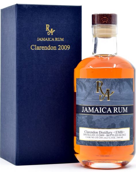 Clarendon Jamaica Rum 12 Jahre 2009/2022 Rum Artesanal Cask #258+259 64,3% vol.
