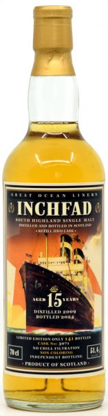 Inchfad 15 Jahre 2009/2024 Jack Wiebers Great Ocean Liners 51,4% vol