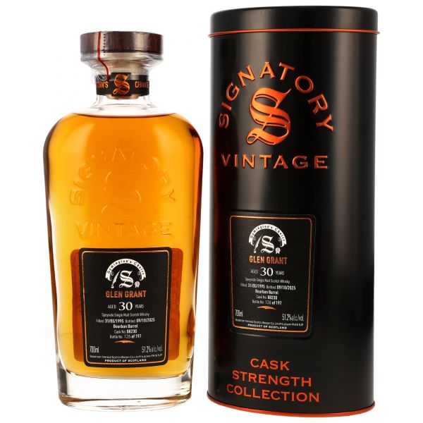 Glen Grant 30 Jahre 1995/2025 Symingtons Choice Signatory Cask Strength #88230 51,2% vol.