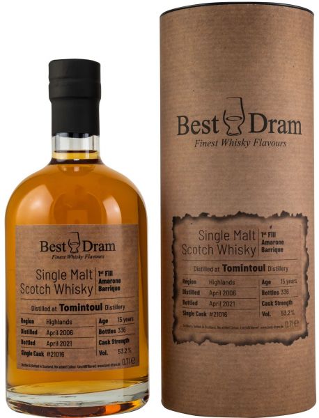 Tomintoul 2006/2021 1st Fill Amarone Best Dram 53,2% vol.