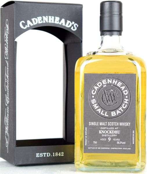 Knockdhu 9 Jahre 2010/2019 Cadenhead 56,2,% vol.