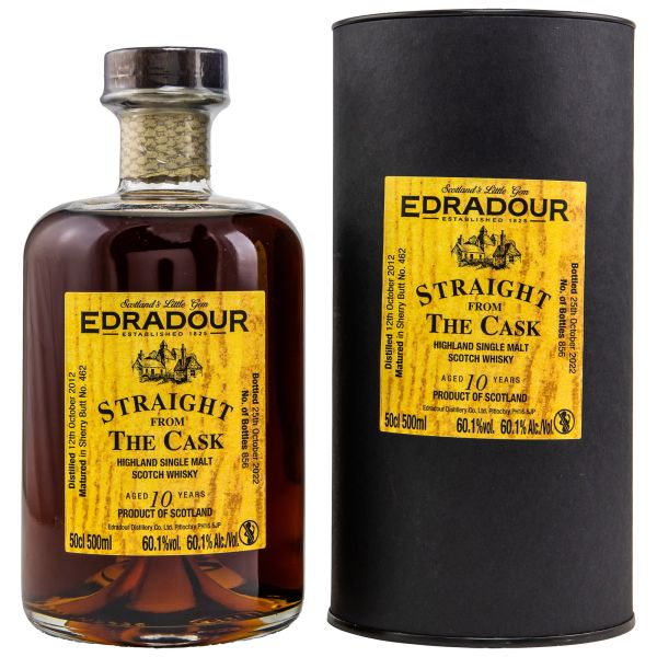 Edradour 10 Jahre 2012/2022 Sherry Cask Straight from the Cask #462 60,1% vol.