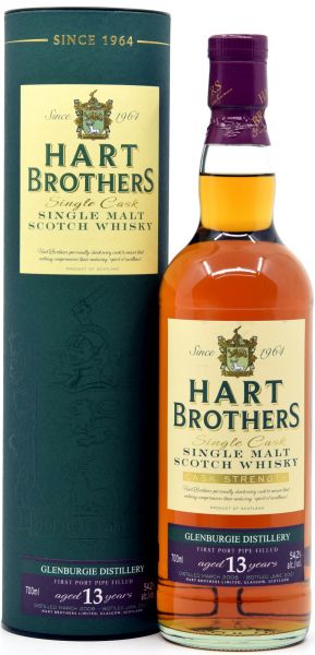 Glenburgie 13 Jahre 2008/2021 1st Fill Port Pipe Hart Brothers 54,2% vol.