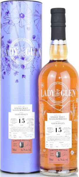 Glen Elgin 15 Jahre 2004/2020 Tawny Port Cask Lady of the Glen 56,7% vol.