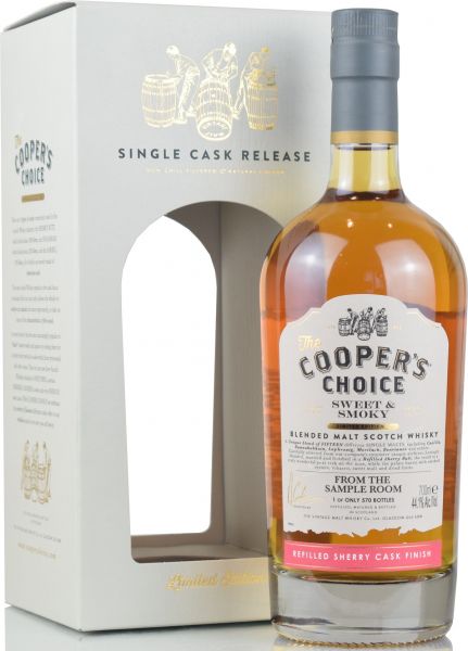From the Sample Room &quot;Sweet &amp; Smoky&quot; Sherry Cask Cooper&#039;s Choice 44,1% vol.