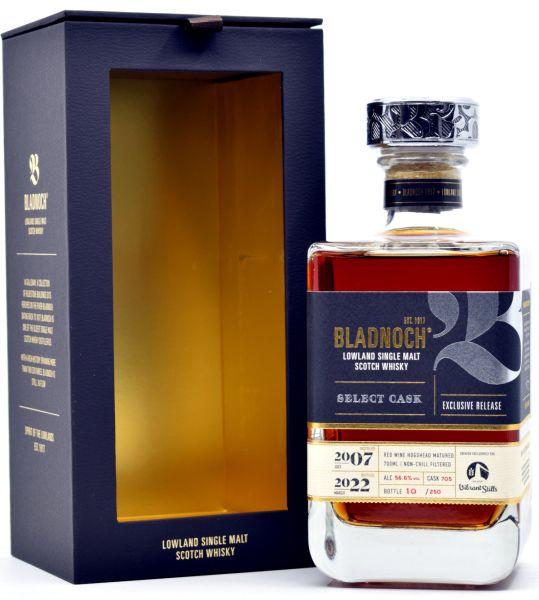 Bladnoch 2007/2022 Red Wine Single Cask #705/2007 56,6% vol.
