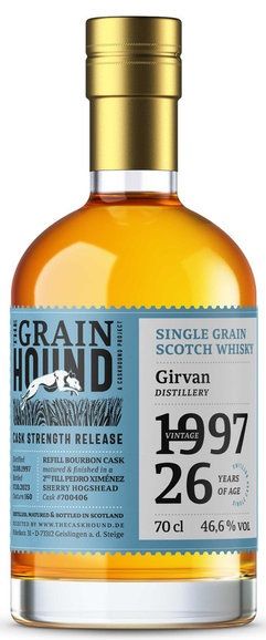 Girvan 26 Jahre 1997/2023 PX Sherry Cask The Caskhound Grainhound 46,6% vol.