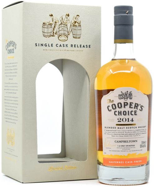 Campbeltown 2014/2021 Sauternes Cask Finish Cooper&#039;s Choice 55% vol.