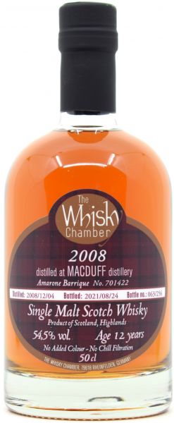 Macduff 12 Jahre 2008/2021 Amarone Cask The Whisky Chamber 54,5% vol.