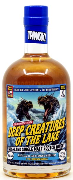 Inchmurrin/Loch Lomond 10 Jahre WhiskyHeroes Deep Creatures Brave New Spirits 58,1% vol.