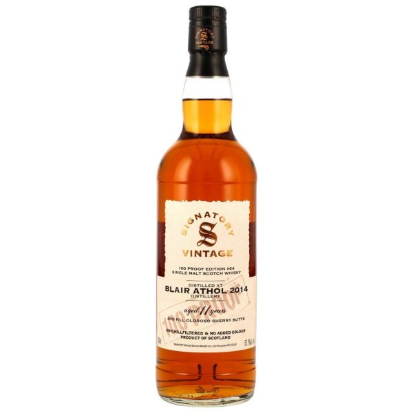 Blair Athol 2014/2025 Oloroso Sherry Signatory Vintage 100 Proof #64 57,1% vol.