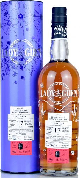 Glen Elgin 17 Jahre 2004/2021 Ruby Port Cask Lady of the Glen 55,7% vol.