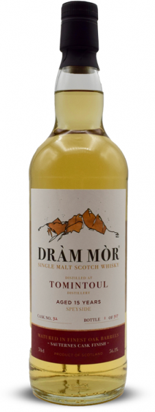 Tomintoul 15 Jahre 2005/2020 Sauternes Cask Dram Mor 56,1% vol.