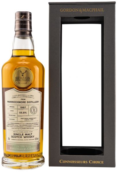 Mannochmore 22 Jahre 1997/2020 Sherry Cask Gordon & MacPhail Cask Strength 55,8% vol.