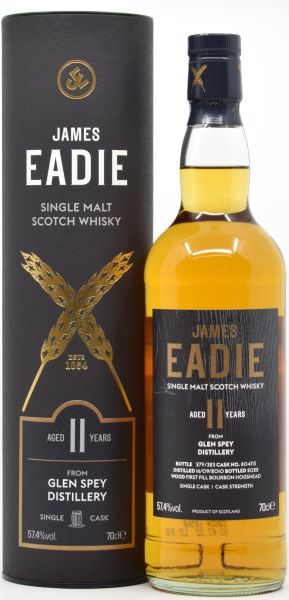 Glen Spey 11 Jahre 2010/2022 1st Fill Bourbon James Eadie 57,4% vol.