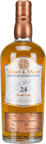 Glentauchers 24 Jahre 1996/2021 Valinch & Mallet 47% vol.