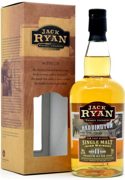 Jack Ryan Haddington 11 Jahre Rum Cask Irish Whiskey 46% vol.