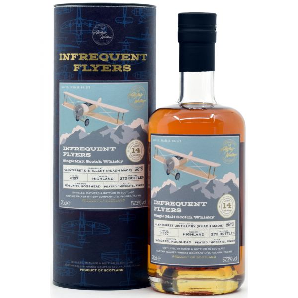 Glenturret (Ruadh Maor) 14 Jahre 2010/2025 Moscatel Cask Alistair Walker Infrequent Flyers 57,3% vol