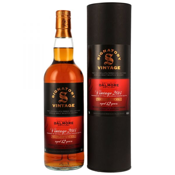 Dalmore 2014/2026 1st Fill Oloroso Sherry Signatory Vintage Un-Chillfiltered 46% vol.
