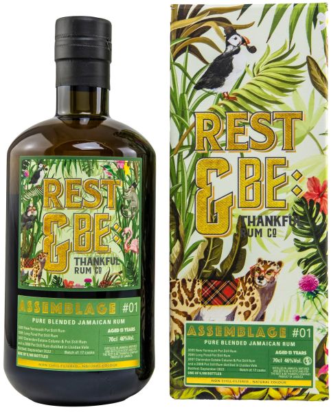 Rest &amp; Be Thankful Assemblage 13 Jahre Pure Single Jamaican Rum Batch #01 46%vol.