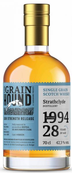 Strathclyde 28 Jahre 1994/2023 The Caskhound Grainhound 42,3% vol.