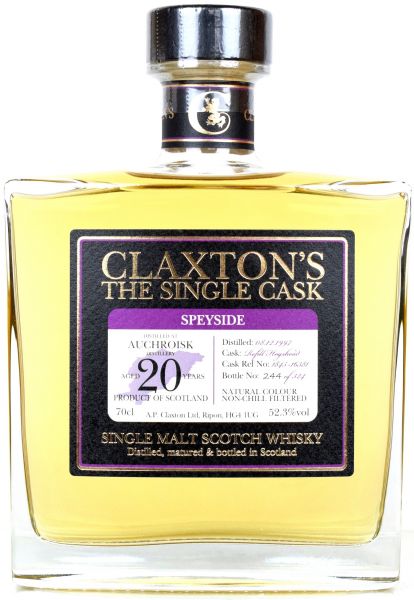 Auchroisk 20 Jahre 1997/2018 Claxton's 52,3 % vol.
