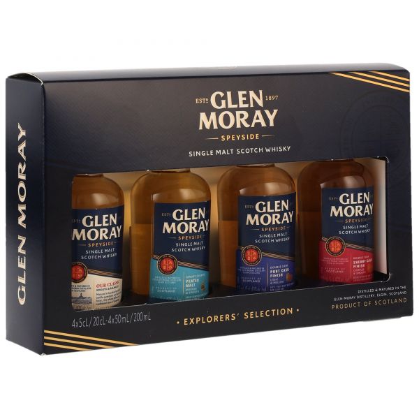 Glen Moray Mini Tasting-Set 4x 5cl - Classic, Port, Sherry & Peated