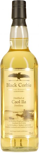 Caol Ila 6 Jahre 2014/2020 Black Corbie 61,6% vol.