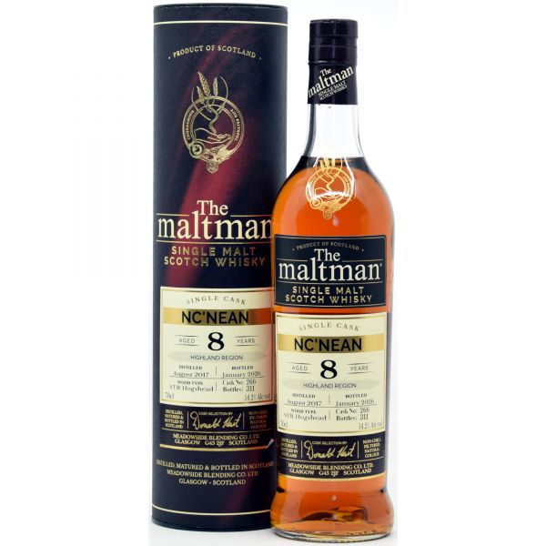 Nc'Nean 8 Jahre 2017/2026 STR Cask The Maltman 54,2% vol.