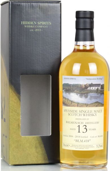 Balmenach 13 Jahre 2004/2018 Hidden Spirits 51,2% vol.