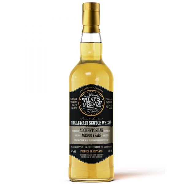 Auchentoshan 10 Jahre 2016/2026 1st Fill Bourbon The Caskhound Tilo's Proof #12 52% vol.