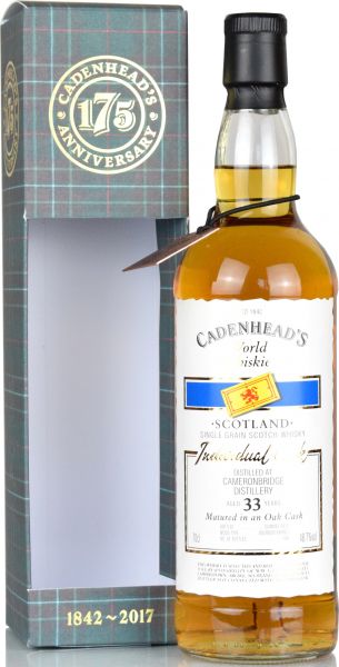 Cameronbridge 33 Jahre 1984/2017 Cadenhead 48,7% vol.