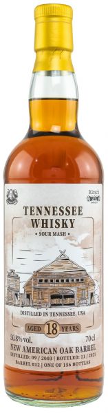 Tennessee Whiskey 2003/2021 Single Barrel Wu Dram Clan 50,8% vol.
