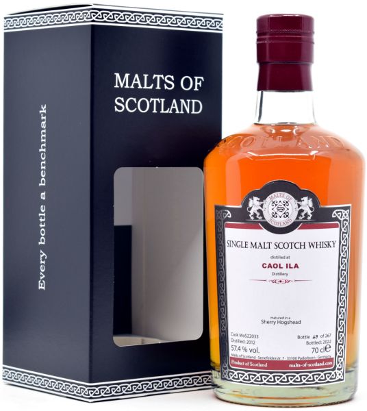 Caol Ila 10 Jahre 2012/2022 Sherry Cask Malts of Scotland 57,4% vol.