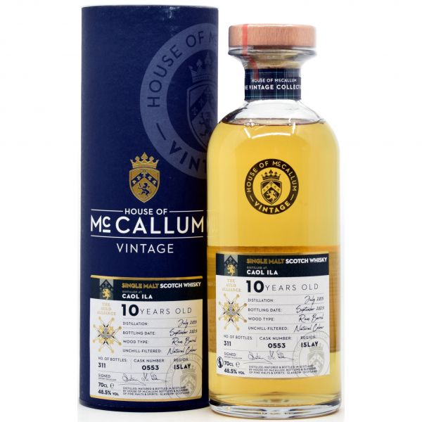 Caol Ila 10 Jahre 2015/2025 Rum Barrel House of McCallum 48,5% vol.