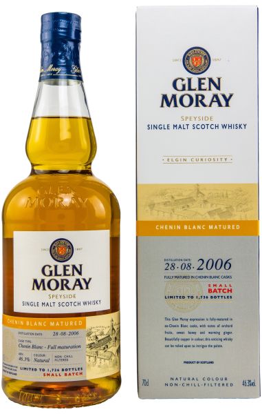 Glen Moray 15 Jahre 2016/2022 Chenin Blanc Matured - Curiosity Range 46,3% vol.