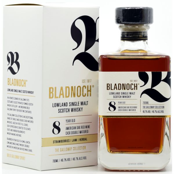 Bladnoch 8 Jahre Redwine Cask Double Matured 46,7% vol.