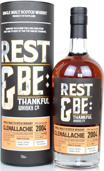 Glenallachie 12 Jahre 2004/2017 Sherry Cask Rest & be Thankful 59,2% vol.