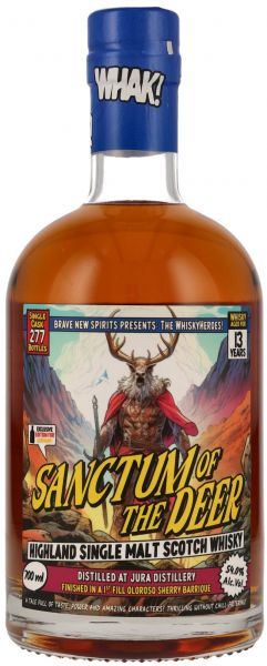 Jura 13 Jahre WhiskyHeroes Sanctum of the Deer Brave New Spirits 54% vol.