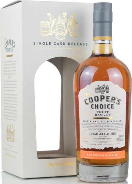 Craigellachie "Fruit Basket" 2021 Banyuls Finish Cooper's Choice 53,5% vol.