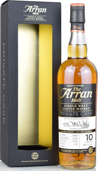 Arran 2009/2020 Sherry Exclusive Cask for deinwhisky.de #881 59,1% vol.