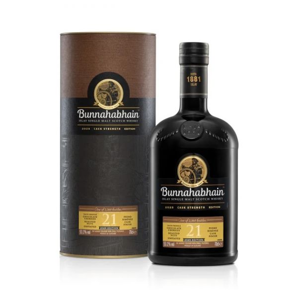 Bunnahabhain 21 Jahre Cask Strength 2025 53,1% vol.