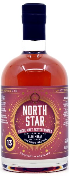 Glen Moray 13 Jahre 2008/2022 Redwine Cask North Star Spirits #018 58,8% vol.