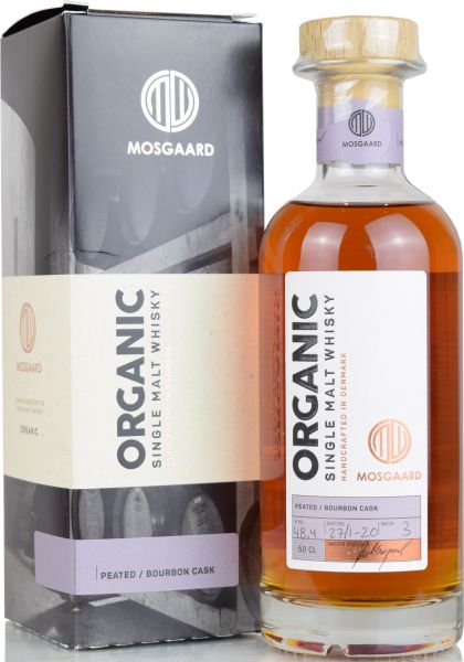 Mosgaard Organic Batch #3 Peated Bourbon Cask 48,4% vol.
