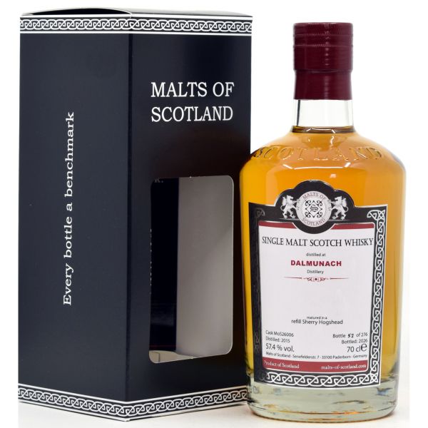 Dalmunach 2015/2026 Sherry Cask Malts of Scotland 57,4% vol.