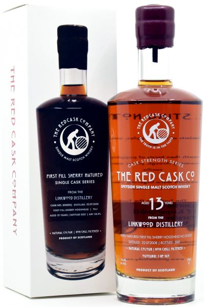 Linkwood 13 Jahre 2008/2021 1st Fill Sherry Cask Red Cask Company 58,8% vol.